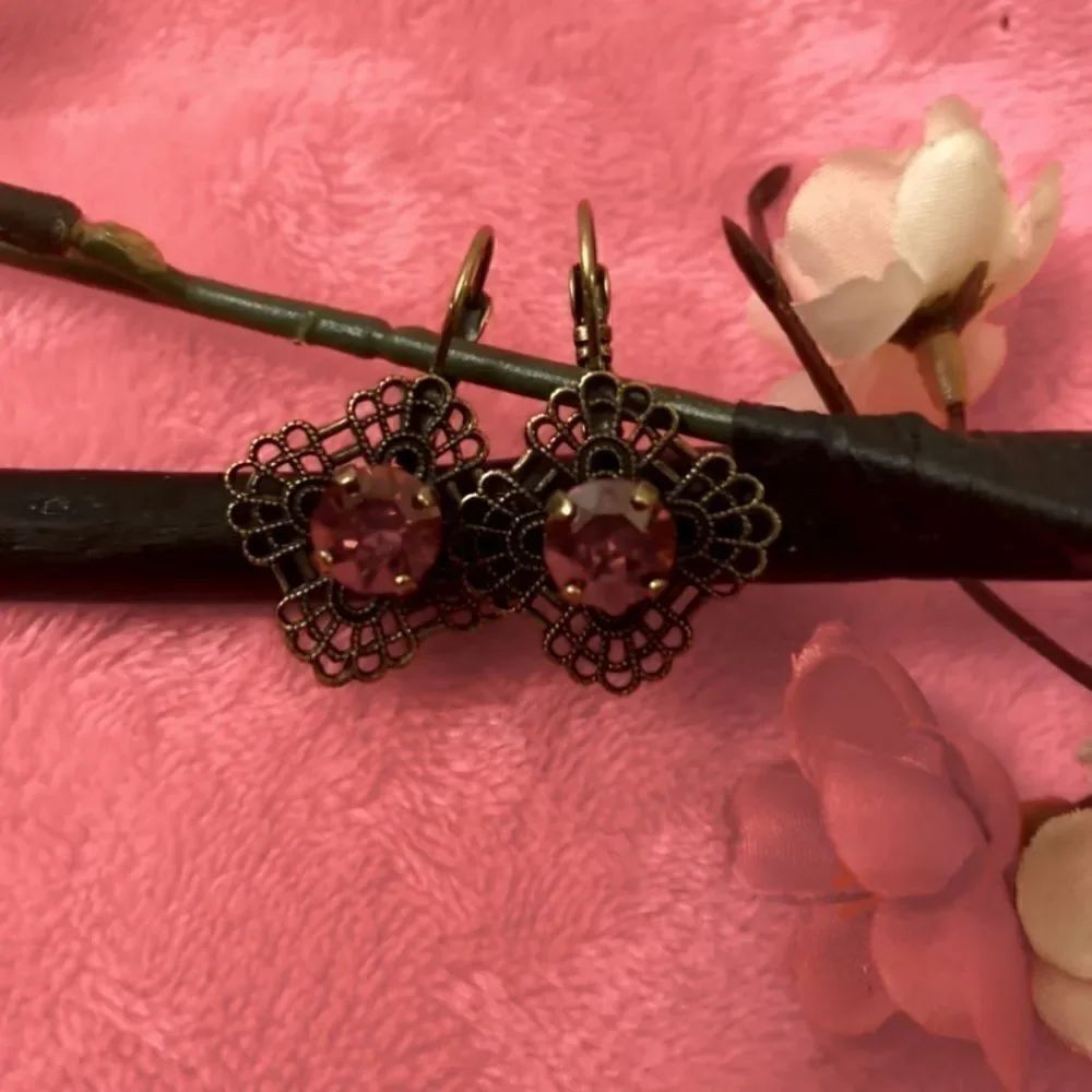 Swarovski Crystal Rhinestones Earrings 